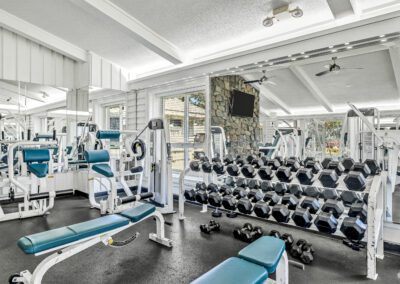 Modern Fitness Center With Various Workout Machines